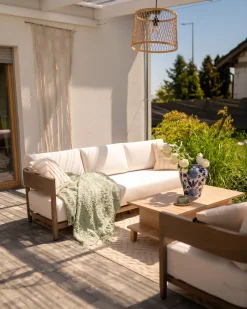 Sofa ogrodowa dla 3 osób SAMPIERI Metal Brązowy