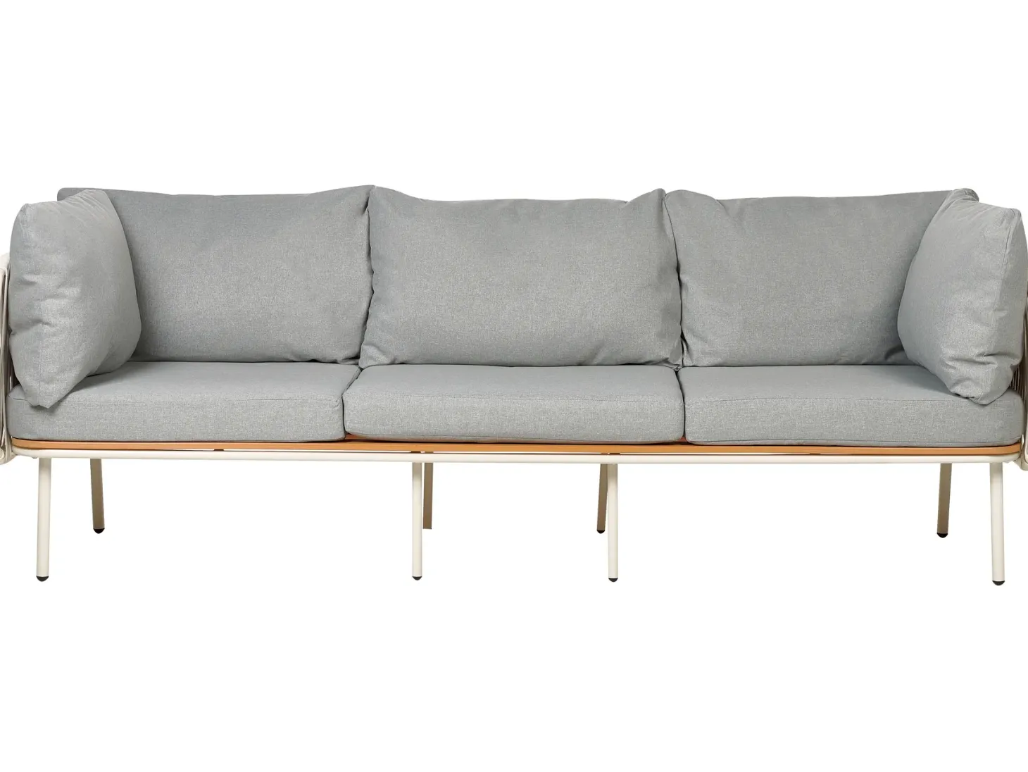 Sofa ogrodowa dla 3 osób SENISE Szary Metal