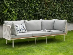 Sofa ogrodowa dla 3 osób SENISE Szary Metal