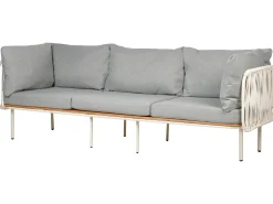Sofa ogrodowa dla 3 osób SENISE Szary Metal