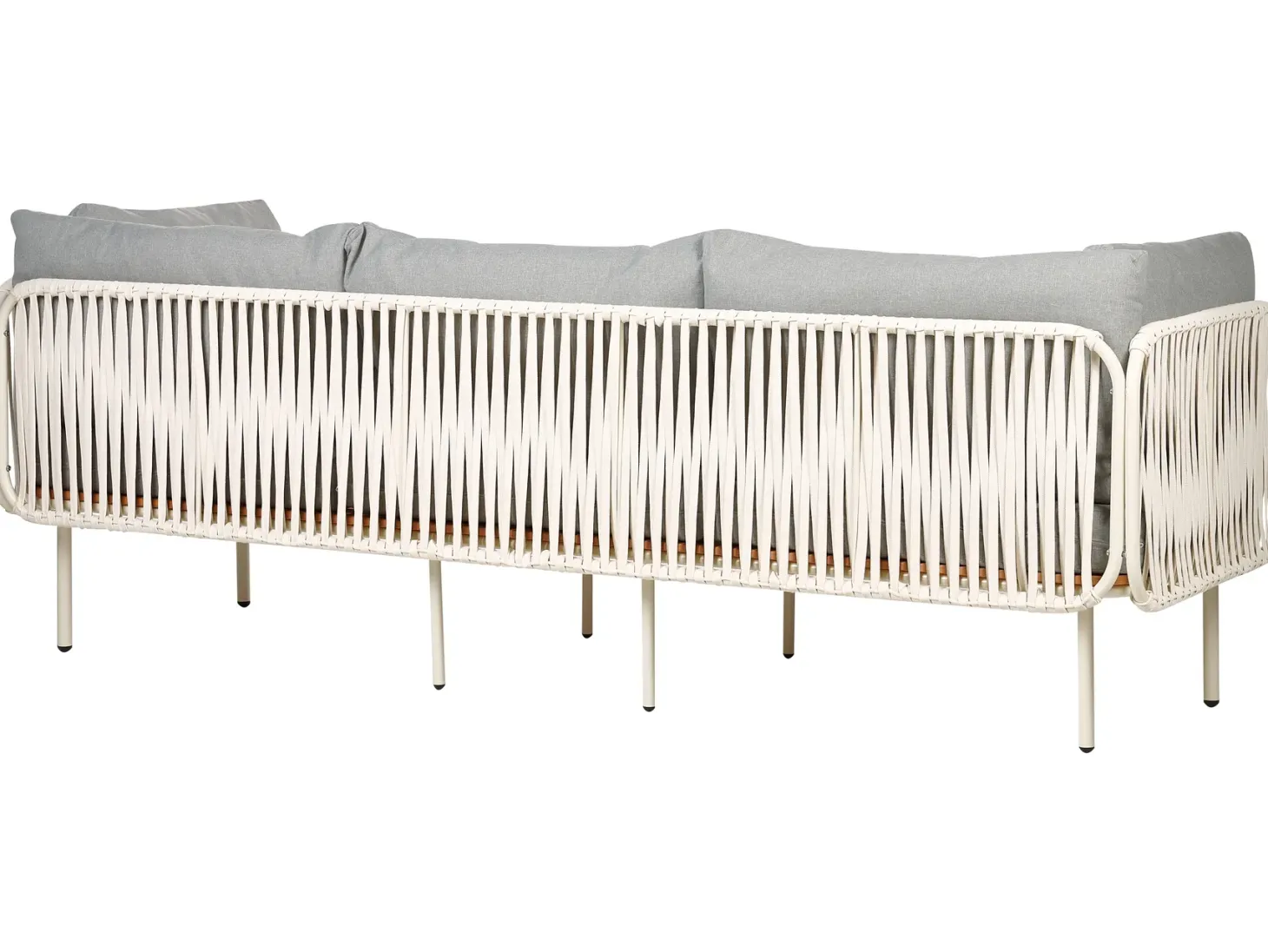 Sofa ogrodowa dla 3 osób SENISE Szary Metal