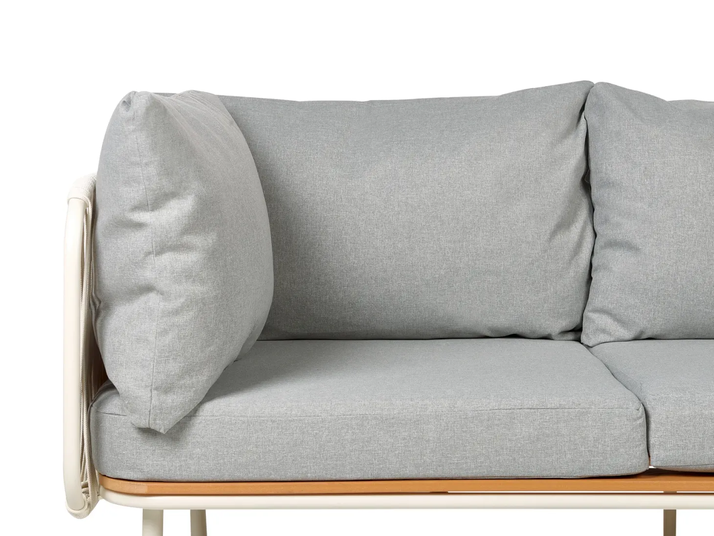 Sofa ogrodowa dla 3 osób SENISE Szary Metal