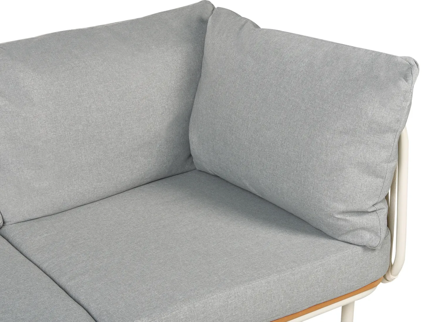 Sofa ogrodowa dla 3 osób SENISE Szary Metal