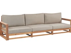 Sofa ogrodowa dla 3 osób TIMOR Modułowy Certyfikowane drewno akacjowe Jasnobrązowy