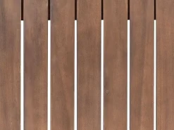 Sofa ogrodowa dla 2 osób TRANI Modułowy Certyfikowane drewno akacjowe Ciemnobrązowy