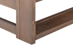Sofa ogrodowa dla 3 osób TRANI Modułowy Certyfikowane drewno akacjowe Ciemnobrązowy