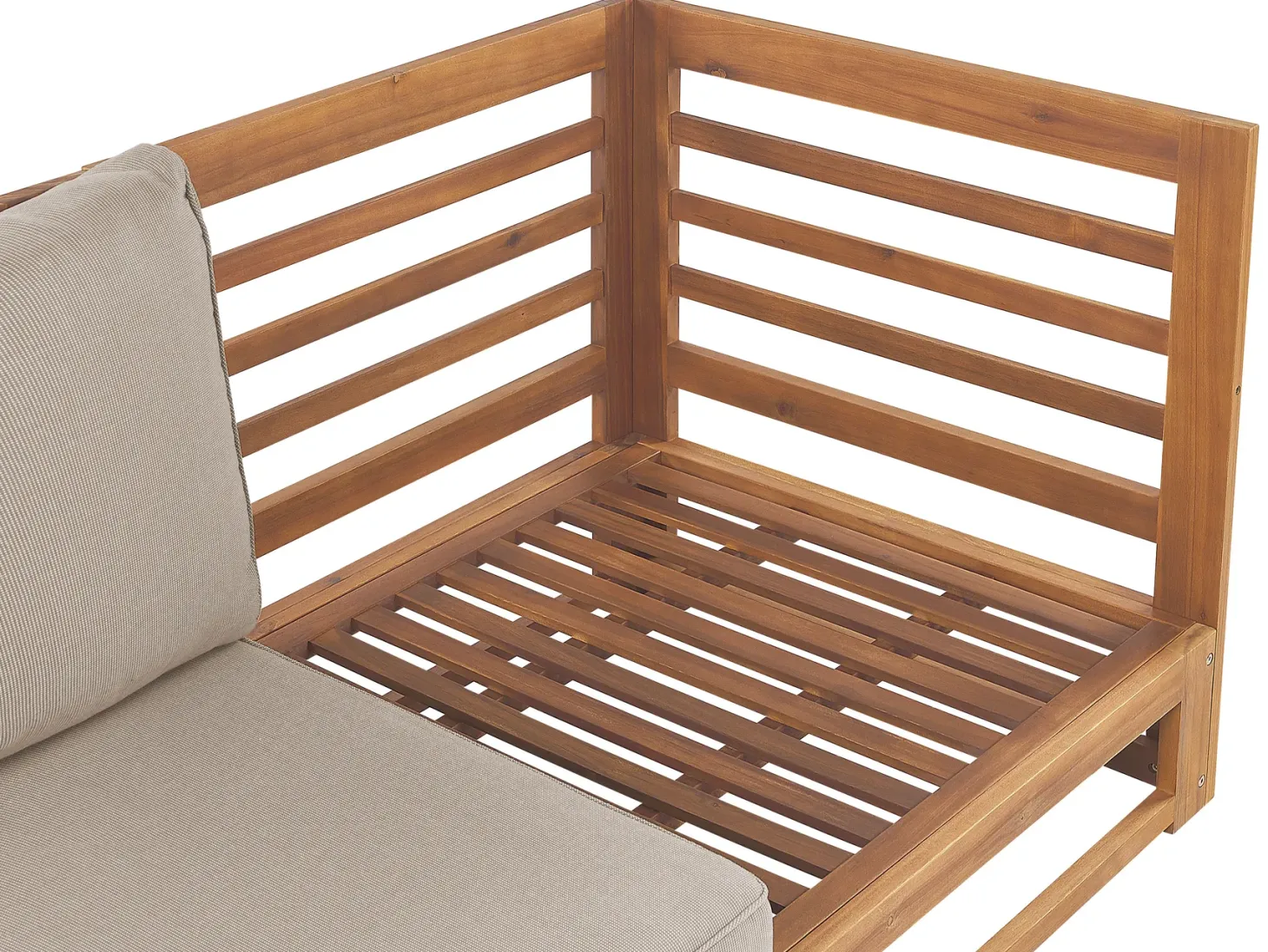 Sofa ogrodowa dla 3 osób TRANI Modułowy Certyfikowane drewno akacjowe Jasnobrązowy