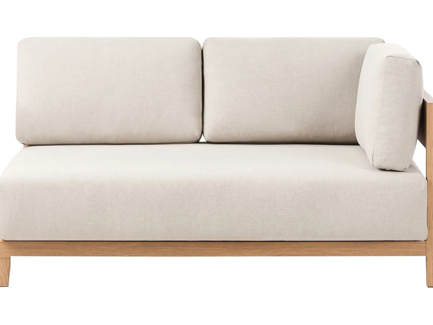 Sofa ogrodowa ze stolikiem dla 2 osób SAMPIERI Jasnobrązowy Metal