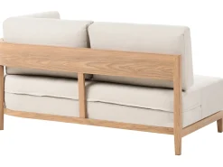 Sofa ogrodowa ze stolikiem dla 2 osób SAMPIERI Jasnobrązowy Metal