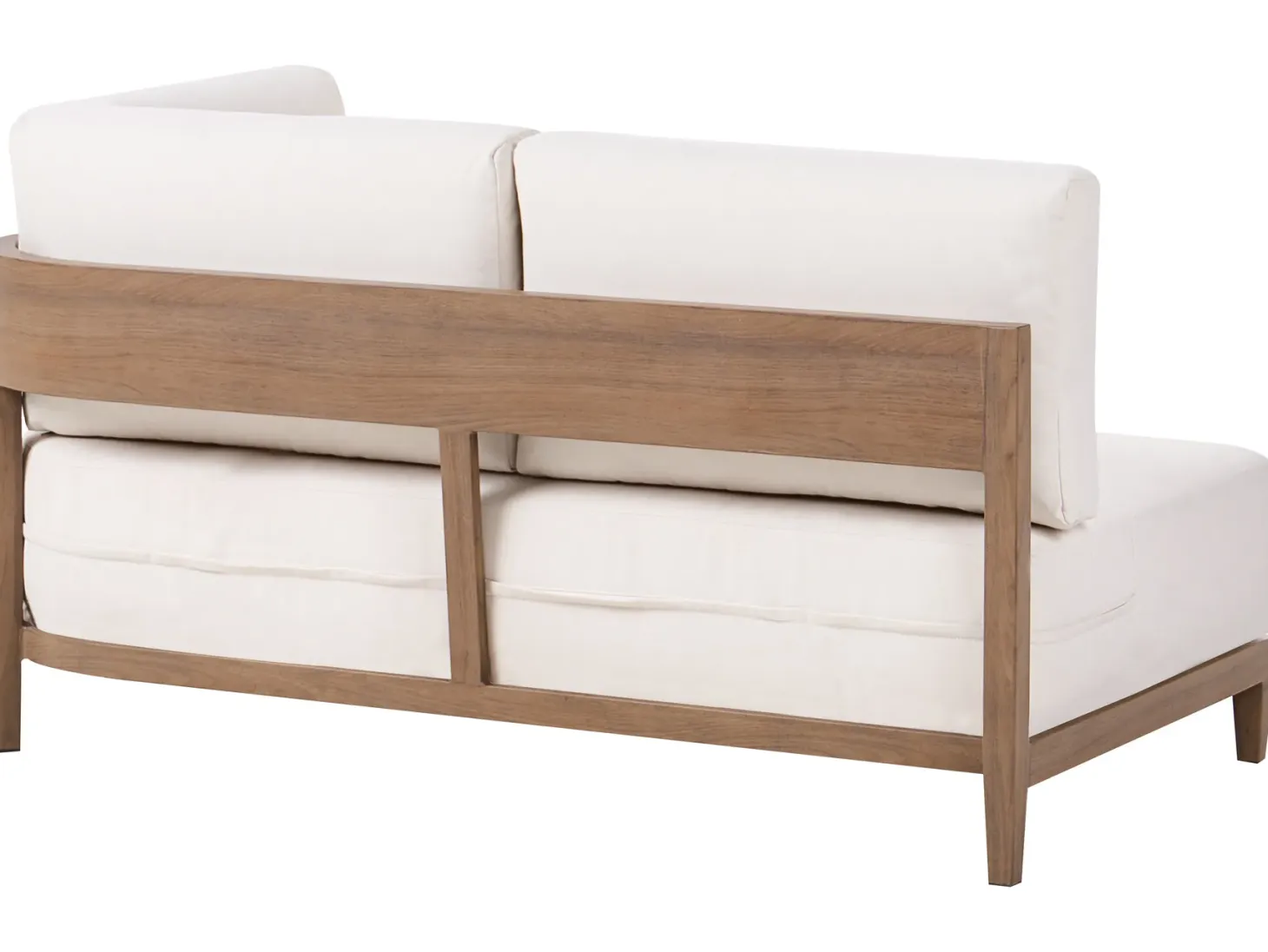 Sofa ogrodowa ze stolikiem dla 2 osób SAMPIERI Brązowy Metal