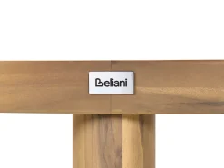 Sofa ogrodowa ze stolikiem dla 4 osób NUMANA Złamana biel Drewno akacjowe