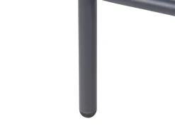 Sofa ogrodowa ze stolikiem dla 4 osób POLLINA Czarny Metal