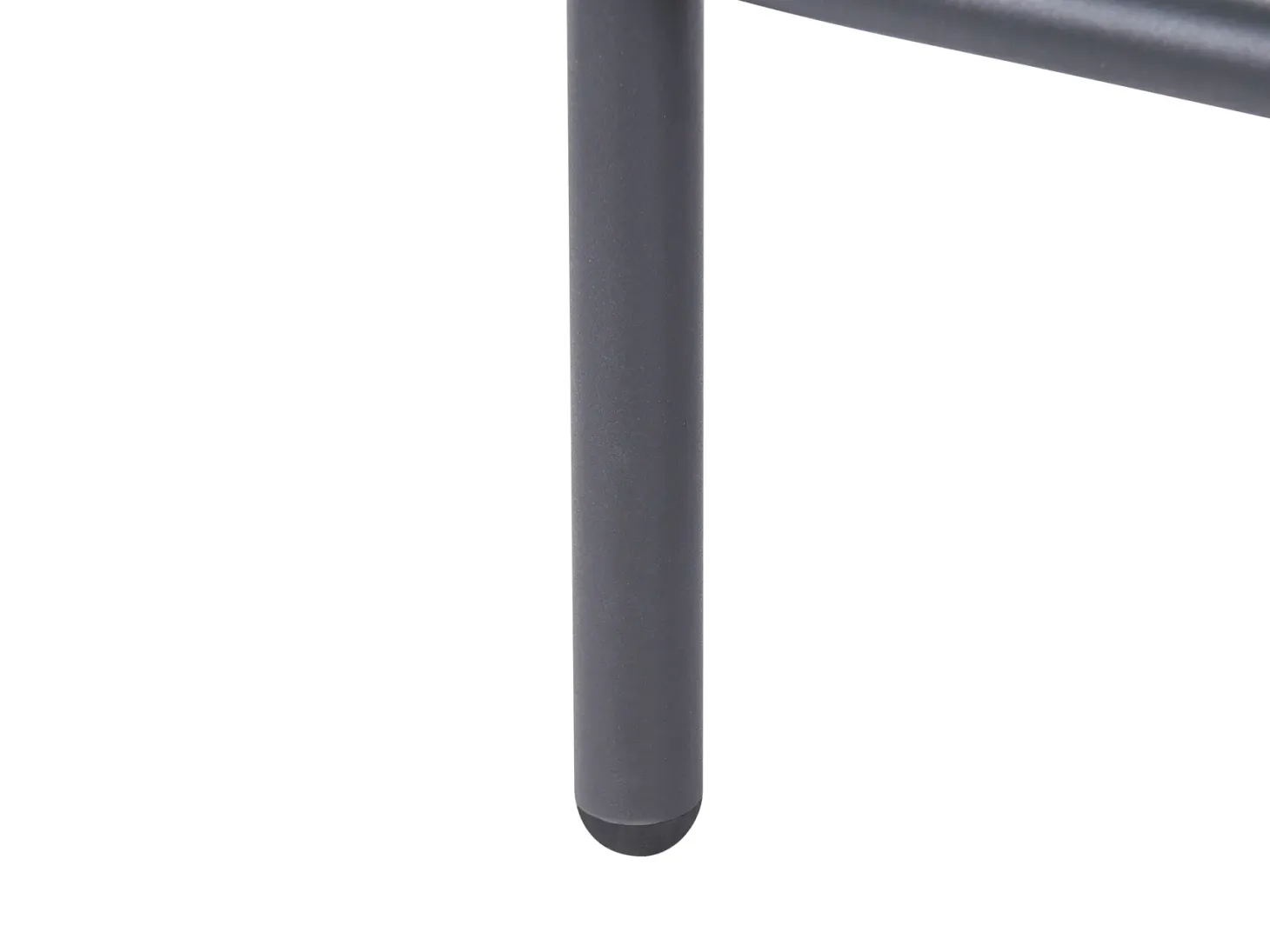 Sofa ogrodowa ze stolikiem dla 4 osób POLLINA Czarny Metal