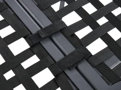 Sofa ogrodowa ze stolikiem dla 4 osób POLLINA Czarny Metal