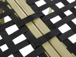 Sofa ogrodowa ze stolikiem dla 4 osób POLLINA Zielony Metal