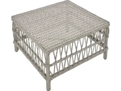 Sofa ogrodowa z otomaną dla 3 osób OFENA Technorattan Szary