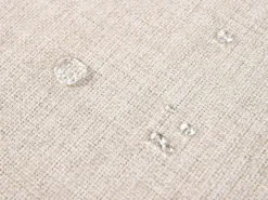 Sofa ogrodowa z otomaną dla 3 osób OFENA Technorattan Szary