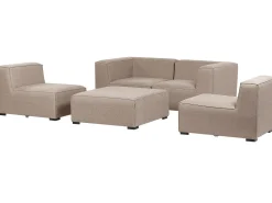 Sofa ogrodowa z otomaną dla 4 osób AREZZO Beżowy Modułowy