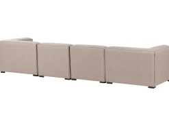 Sofa ogrodowa z otomaną dla 4 osób AREZZO Beżowy Modułowy
