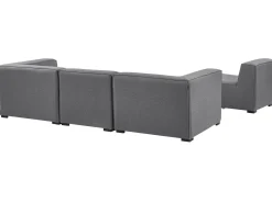Sofa ogrodowa z otomaną dla 4 osób AREZZO Szary Modułowy