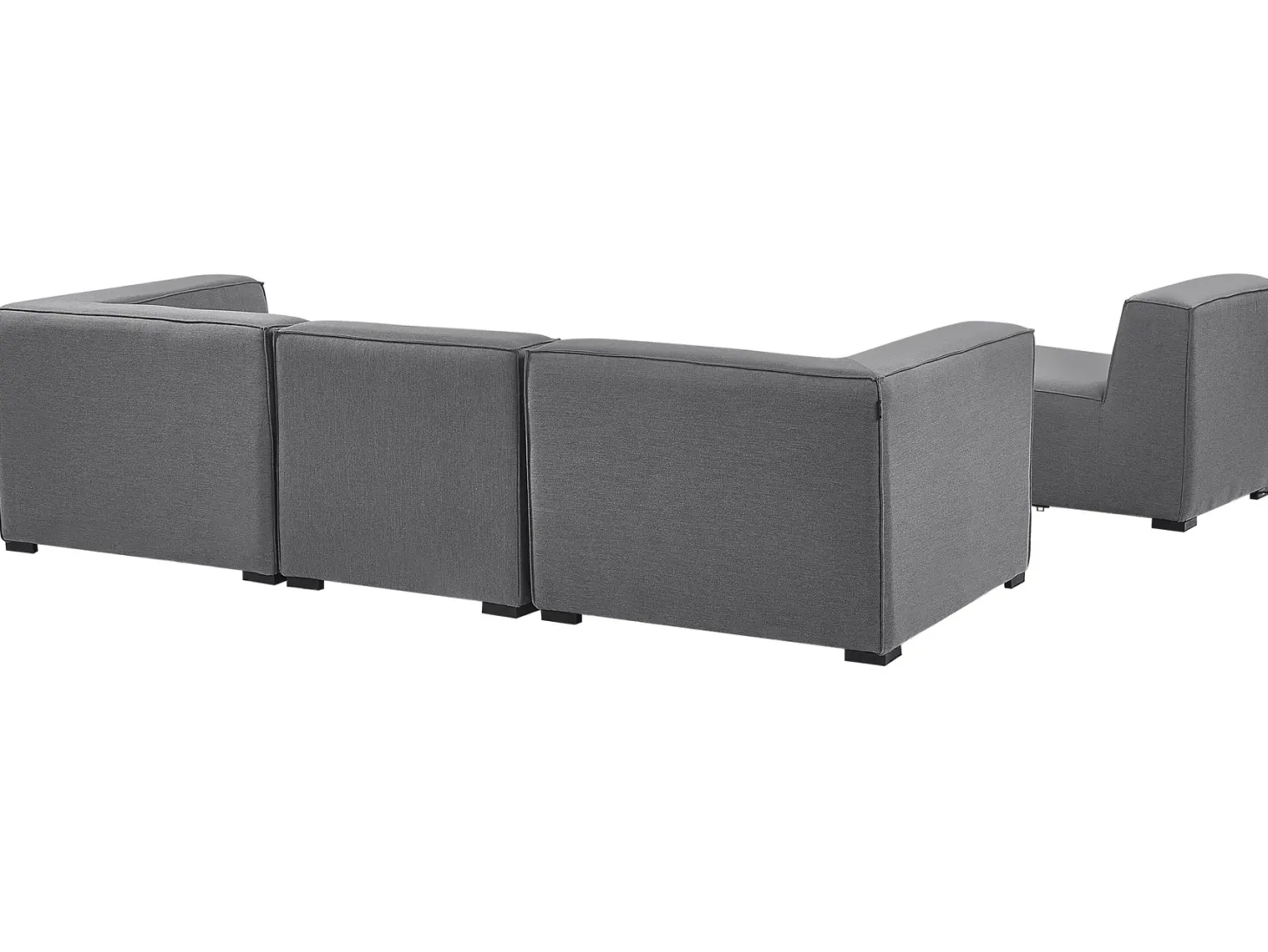 Sofa ogrodowa z otomaną dla 4 osób AREZZO Szary Modułowy