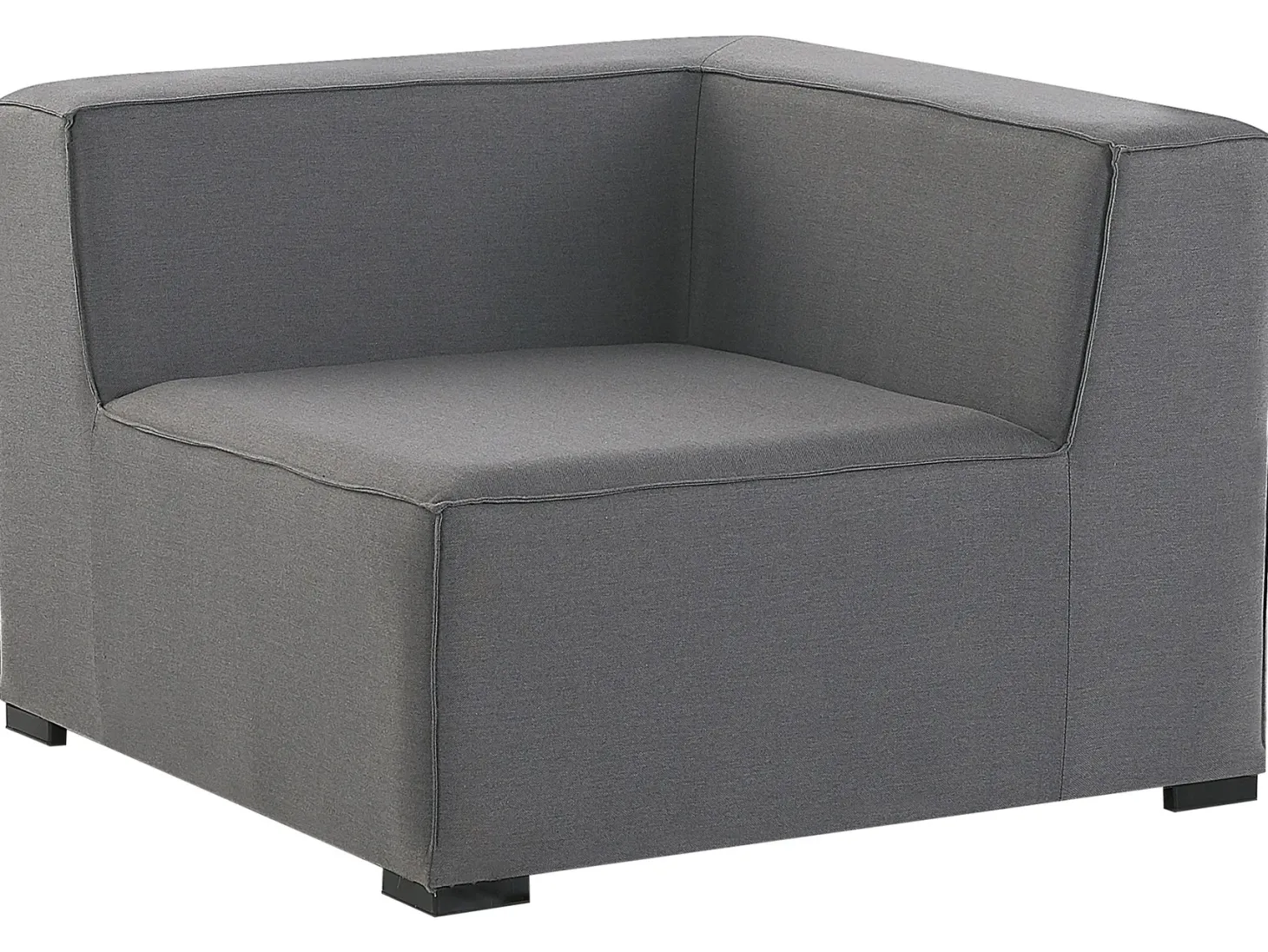 Sofa ogrodowa z otomaną dla 4 osób AREZZO Szary Modułowy