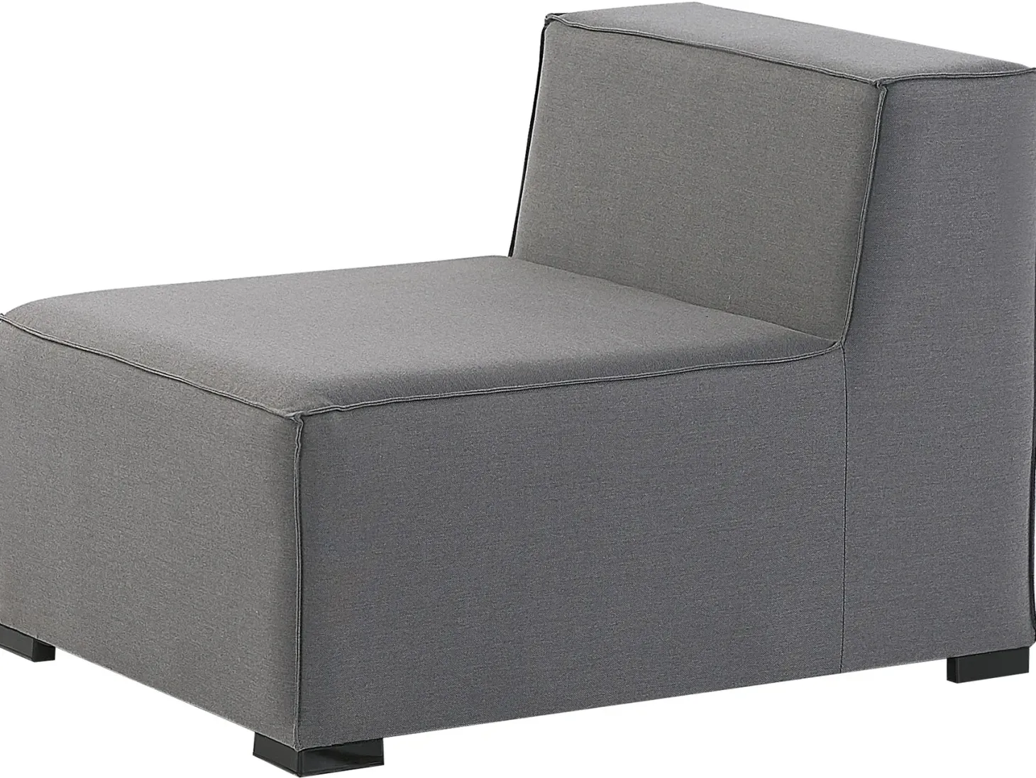 Sofa ogrodowa z otomaną dla 4 osób AREZZO Szary Modułowy