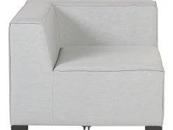 Sofa ogrodowa z otomaną dla 4 osób AREZZO Jasnoszary Modułowy