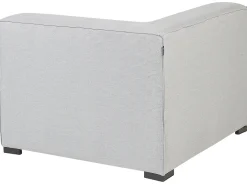 Sofa ogrodowa z otomaną dla 4 osób AREZZO Jasnoszary Modułowy