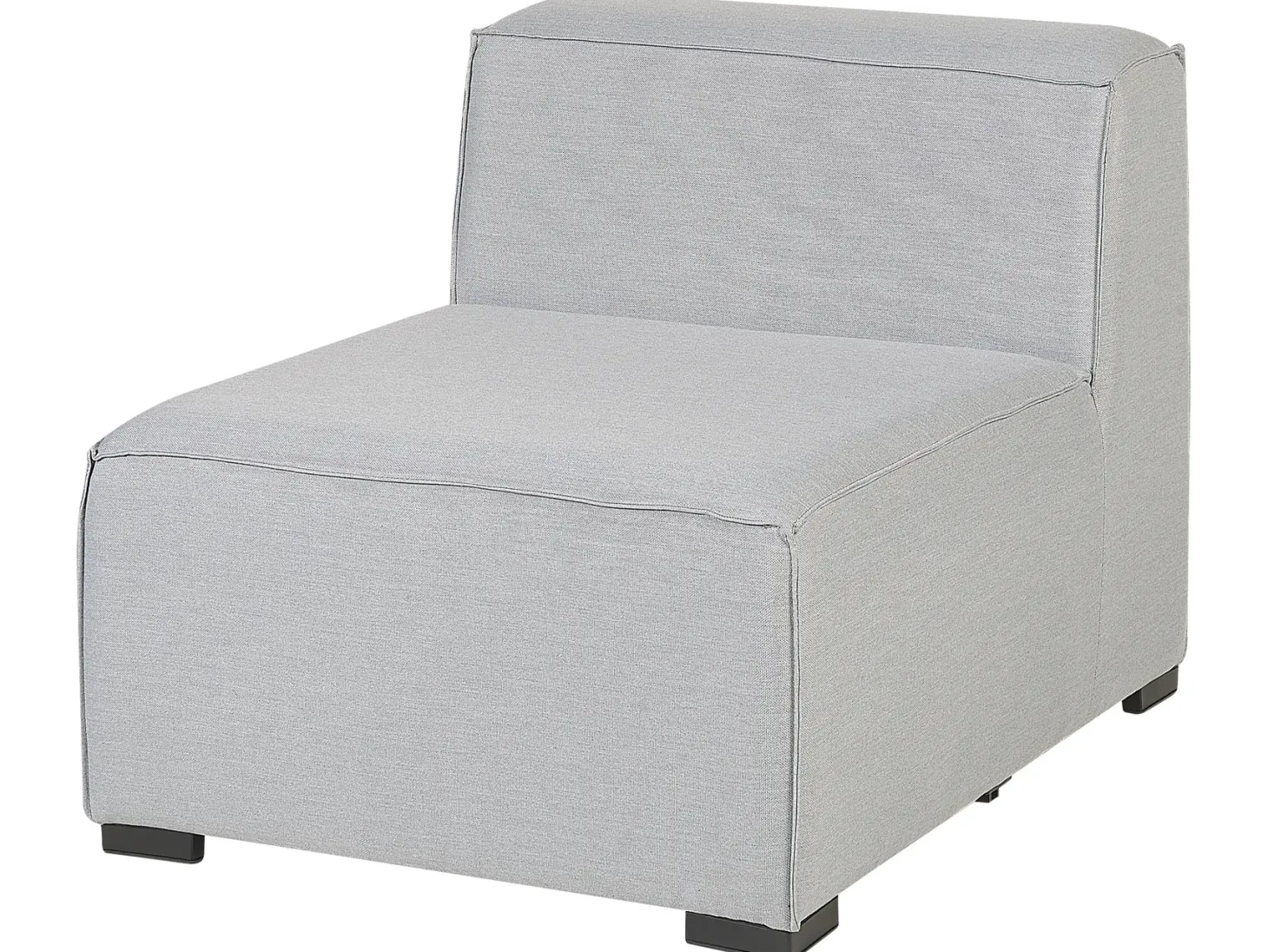 Sofa ogrodowa z otomaną dla 4 osób AREZZO Jasnoszary Modułowy