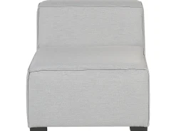 Sofa ogrodowa z otomaną dla 4 osób AREZZO Jasnoszary Modułowy