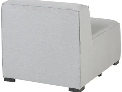 Sofa ogrodowa z otomaną dla 4 osób AREZZO Jasnoszary Modułowy