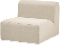 Sofa ogrodowa z otomaną dla 7 osób BATTIFOLLO Beżowy Modułowy