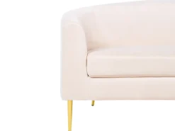 Best Sofa półokrągła dla 4 osób MOSS Welur Jasnobeżowy Sofy Tapicerowane|Wszystkie Sofy
