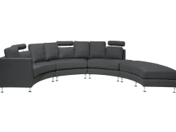 Sofa półokrągła dla 7 osób ROTUNDE Ciemnoszary