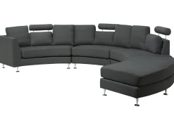 Sofa półokrągła dla 7 osób ROTUNDE Ciemnoszary