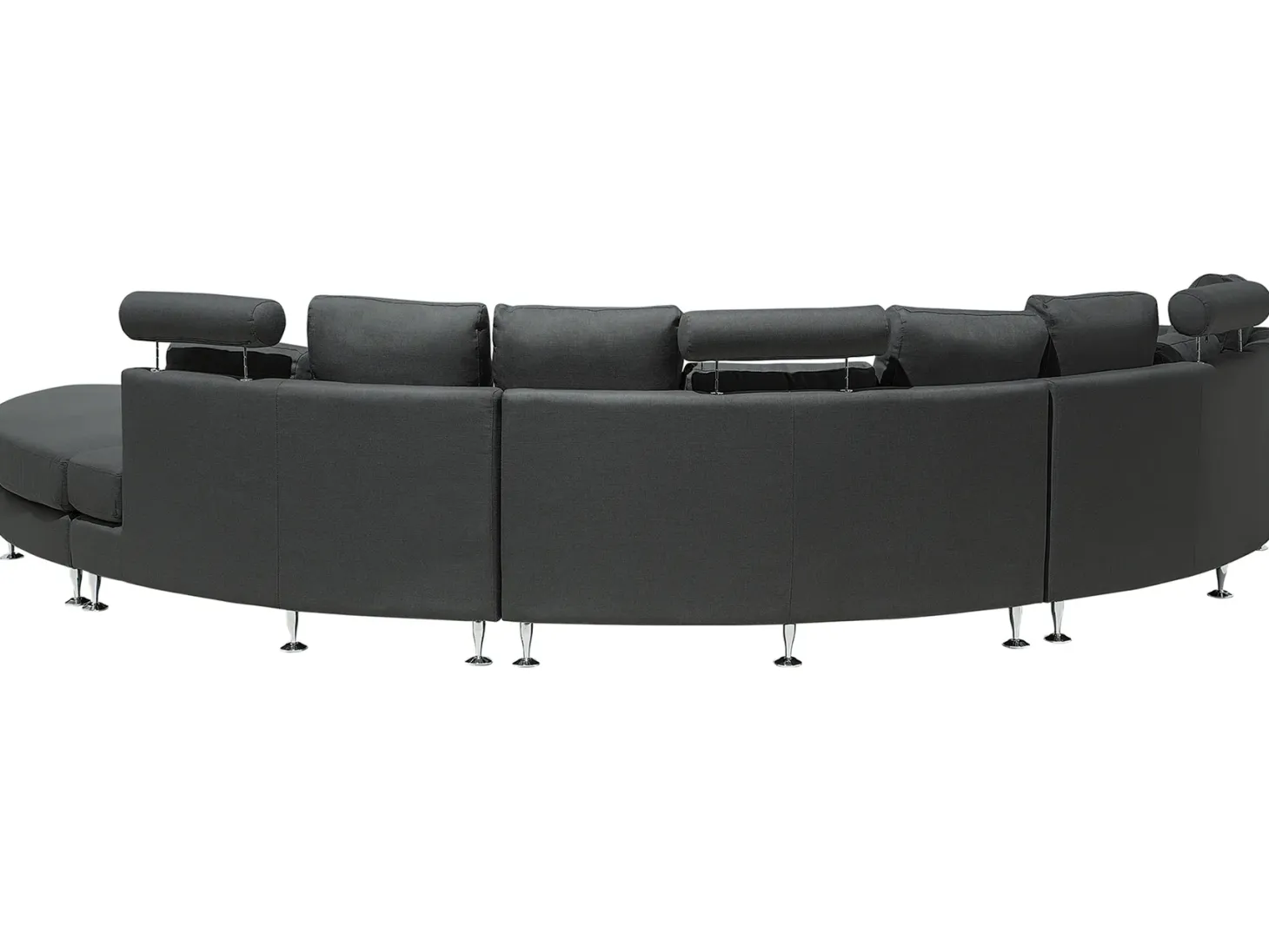 Sofa półokrągła dla 7 osób ROTUNDE Ciemnoszary