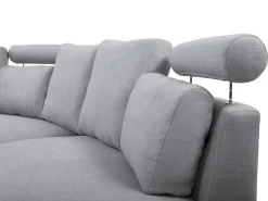 Clearance Sofa półokrągła dla 7 osób ROTUNDE Jasnoszary Sofy Tapicerowane|Wszystkie Sofy