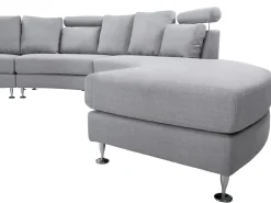 Clearance Sofa półokrągła dla 7 osób ROTUNDE Jasnoszary Sofy Tapicerowane|Wszystkie Sofy