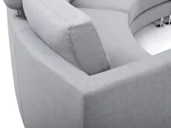 Clearance Sofa półokrągła dla 7 osób ROTUNDE Jasnoszary Sofy Tapicerowane|Wszystkie Sofy