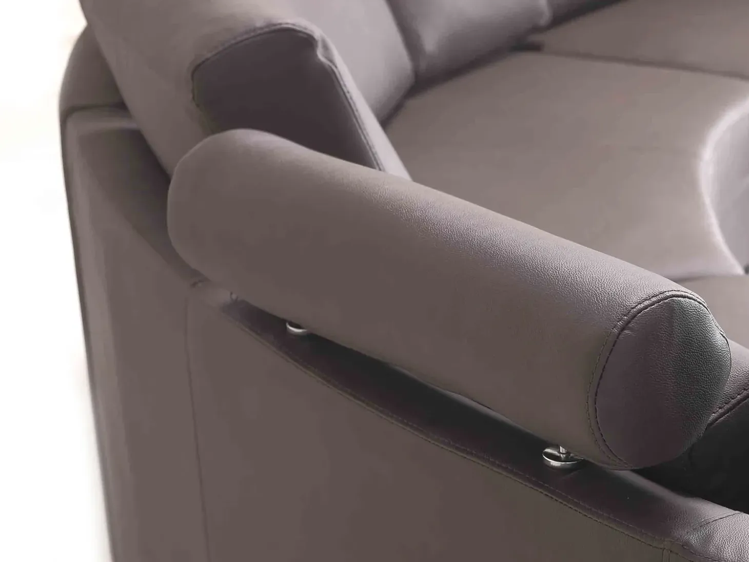 Sofa półokrągła dla 7 osób ROTUNDE Skóra naturalna Brązowy Sofy Skórzane|Wszystkie Sofy