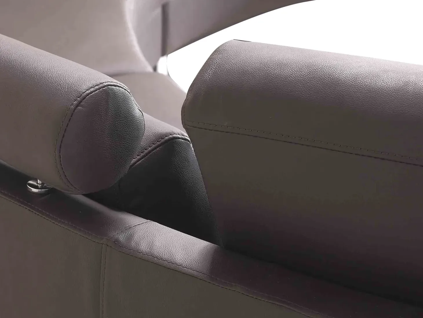 Sofa półokrągła dla 7 osób ROTUNDE Skóra naturalna Brązowy Sofy Skórzane|Wszystkie Sofy