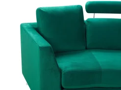 Hot Sofa półokrągła dla 7 osób ROTUNDE Welur Ciemnozielony Sofy Tapicerowane|Wszystkie Sofy