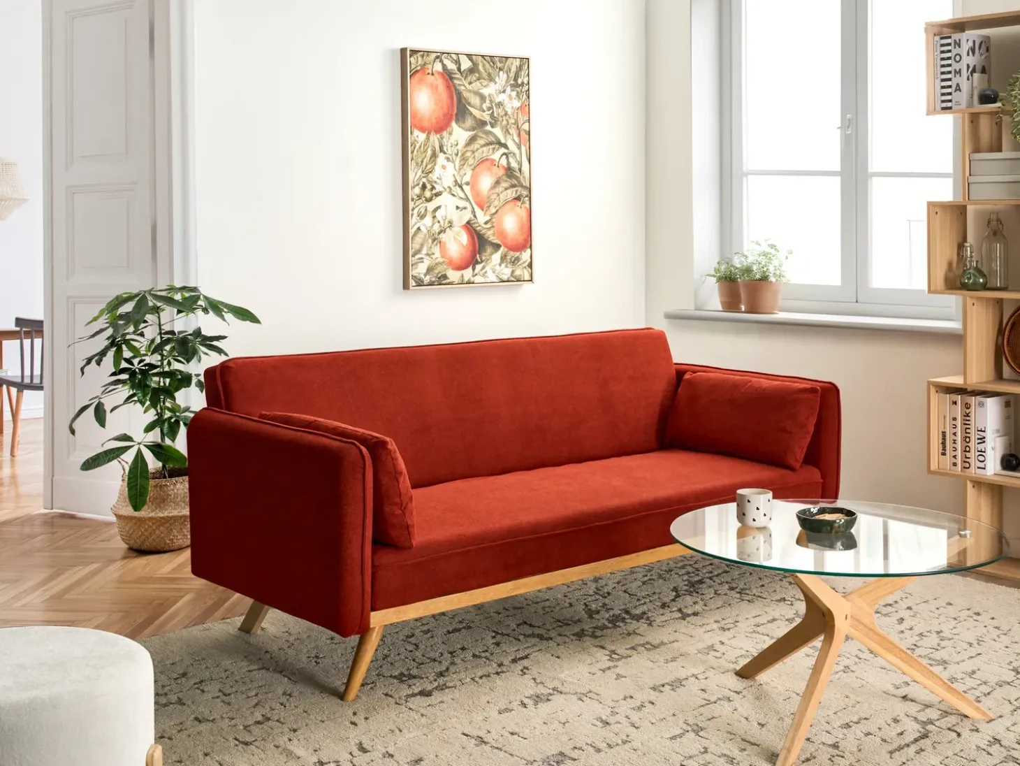 New Sofa rozkładana ASAA Czerwony Sofy Z Funkcją Spania|Wszystkie Sofy