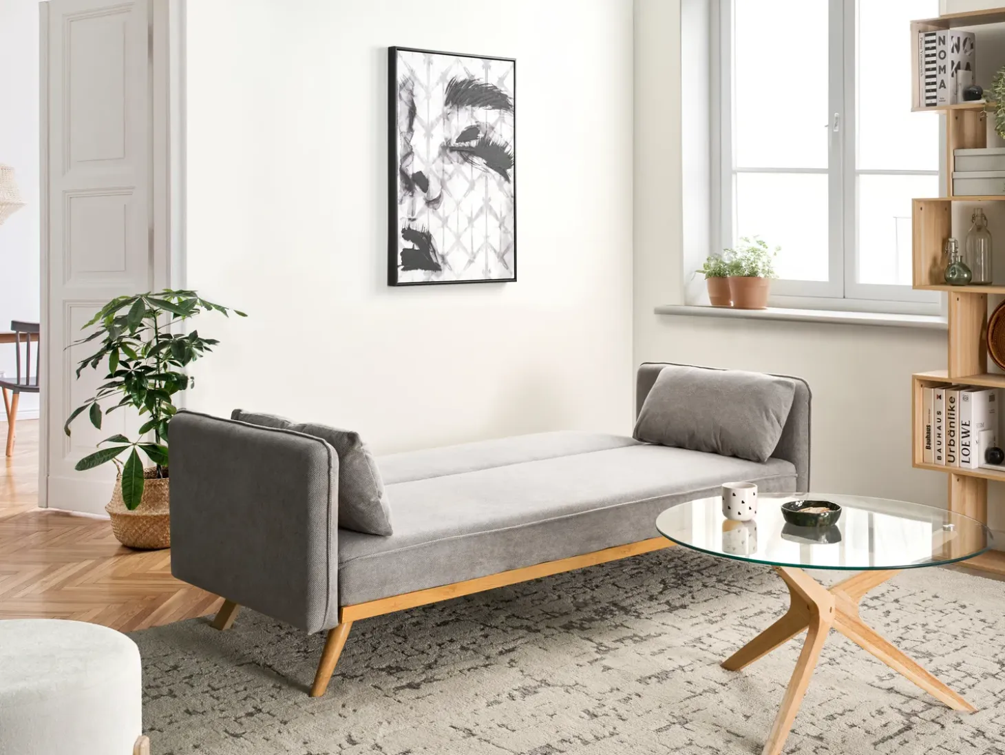 Clearance Sofa rozkładana ASAA Szary Sofy Z Funkcją Spania|Wszystkie Sofy