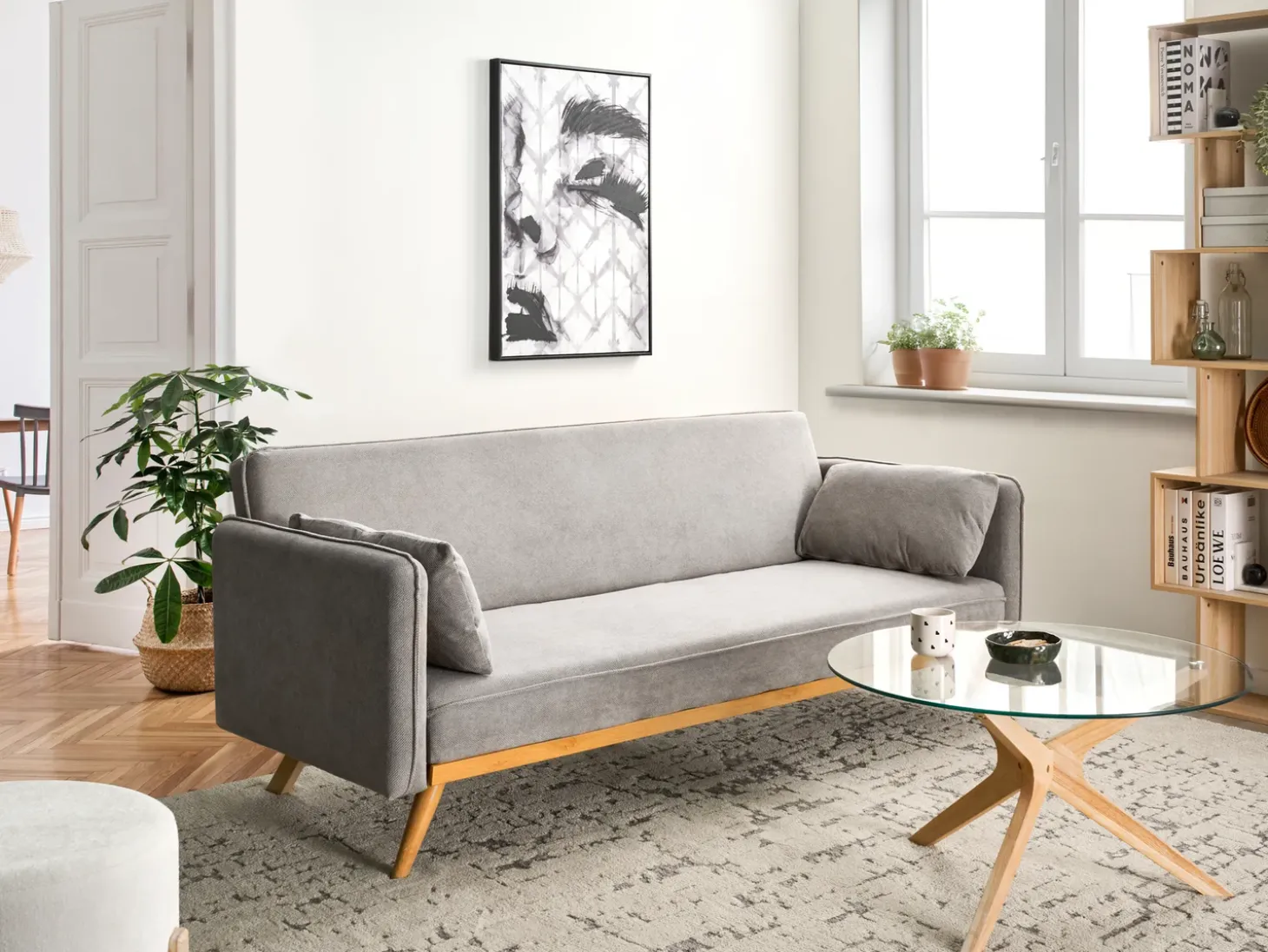 Clearance Sofa rozkładana ASAA Szary Sofy Z Funkcją Spania|Wszystkie Sofy