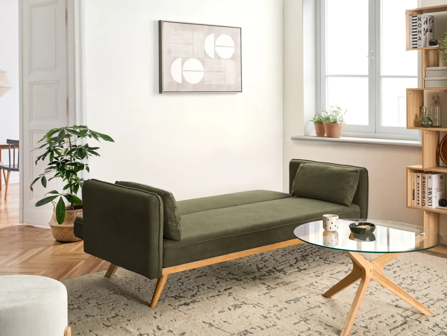 Discount Sofa rozkładana ASAA Zielony Sofy Z Funkcją Spania|Wszystkie Sofy