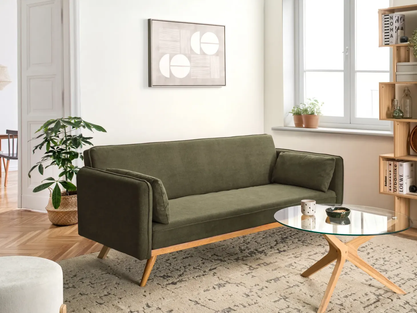 Discount Sofa rozkładana ASAA Zielony Sofy Z Funkcją Spania|Wszystkie Sofy