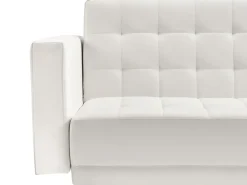 Hot Sofa rozkładana dla 3 osób ABERDEEN II Ekoskóra Biały Sofy Skórzane|Sofy Z Funkcją Spania