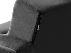 Discount Sofa rozkładana dla 3 osób ABERDEEN Welur Czarny Sofy Z Funkcją Spania|Wszystkie Sofy